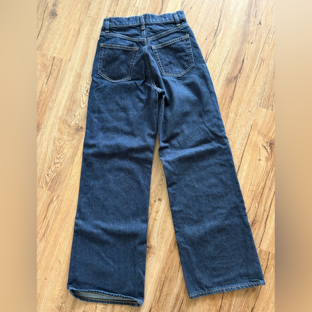 Reformation Women’s Dark Blue Wide Leg Jeans